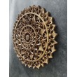 Oriental wall panel - Lotus Flower Mandala - Bali sculpture, 50 cm