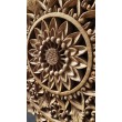 Oriental wall panel - Lotus Flower Mandala - Bali sculpture, 50 cm