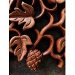 Oriental wall panel - Vine - Bali sculpture, 40 cm