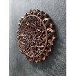 Orientalny panel - Kwiat Lotosu Mandala - rzeźba Bali, 30 cm