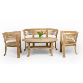 Set of garden furniture 4-piece, wood Teak