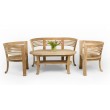 Set of garden furniture 4-piece Anat, wood Teak