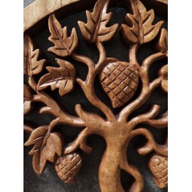 Oriental wall panel - Vine - Bali sculpture, 30 cm