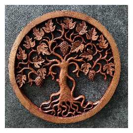 Oriental wall panel - Vine - Bali sculpture, 40 cm