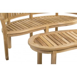 Teak garden furniture set Rongo banana, teak