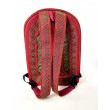 Embroidered Cotton Backpackin Rose and Emerald Green from Bali, B7