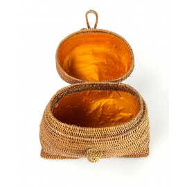 Handcrafted Ate Grass Handle Handbag from Bali, B12