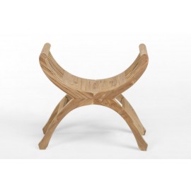 Stool, footstool made of teak wood