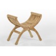 Stool, footstool made of teak wood