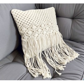 Cotton Macrame Pillow