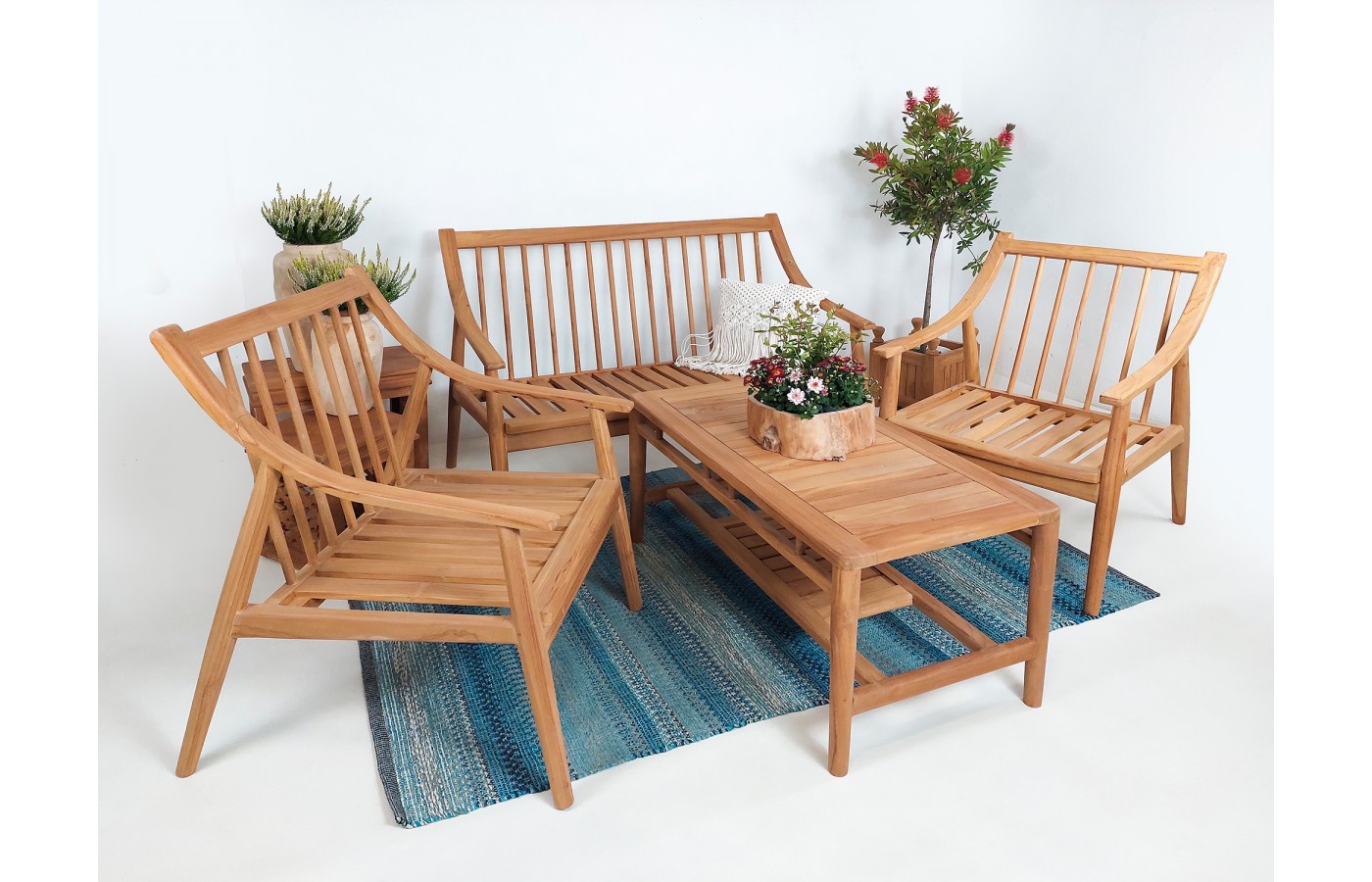 Garden teak wood set Langgar