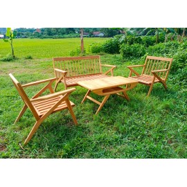 Garden furniture set Gudang, teak wood