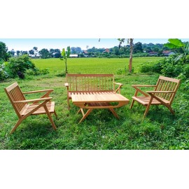 Garden furniture set Gudang, teak wood