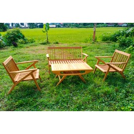 Garden furniture set Gudang, teak wood