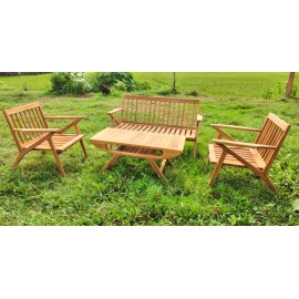 Zestaw ogrodowy Gudang z drewna teak