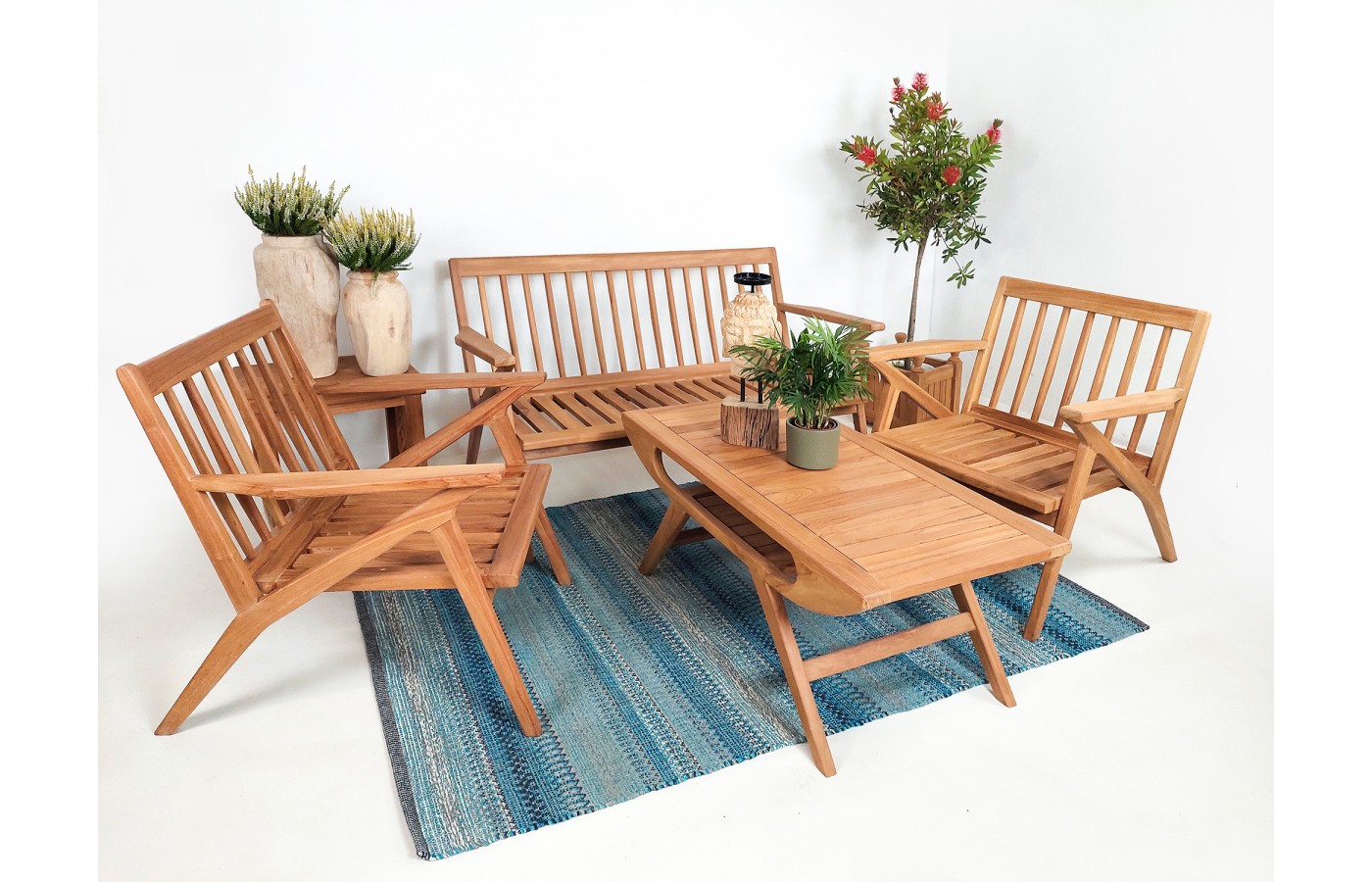 Garden furniture set Gudang, teak wood