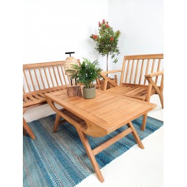 Garden furniture set Gudang, teak wood