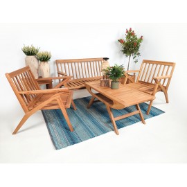 Garden furniture set Gudang, teak wood