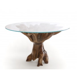 Exclusive table based on teak root