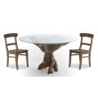 Exclusive table based on teak root