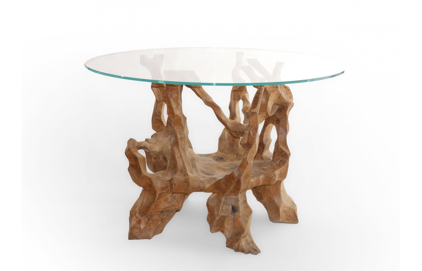 Exclusive table based on teak root