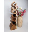 Original Wine Rack 6 Bottle, Solid Suar Wood