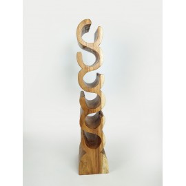 Original Wine Rack 6 Bottle, Solid Suar Wood