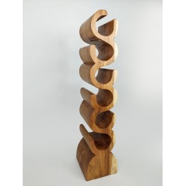 Original Wine Rack 6 Bottle, Solid Suar Wood