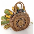 Handcrafted Ate Grass Handle Handbag from Bali, B1