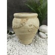 Biscuit vase with raised ornament in Tunisian terracotta 40