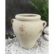 Biscuit vase with raised ornament in Tunisian terracotta 40