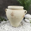 Biscuit vase with raised ornament in Tunisian terracotta 40