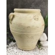 Biscuit vase with raised ornament in Tunisian terracotta 67