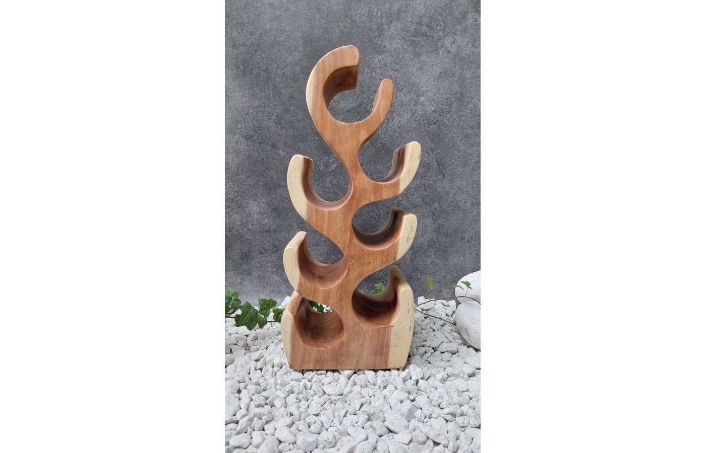 Original Wine Rack 7 Bottle, Solid Suar Wood