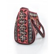 Embroidered Cotton Handbag in Carnation and Ivory from Bali, A25