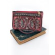 Embroidered Cotton Handbag in Carnation and Ivory from Bali, A25