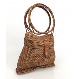 Handcrafted Ate Grass Handle Handbag from Bali, B12