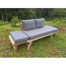 Fold-out sofa, Teak