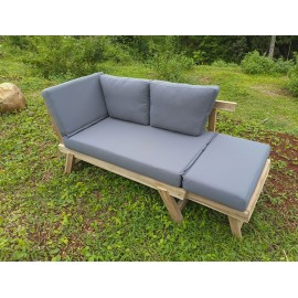 Sofa rozkładana, Teak