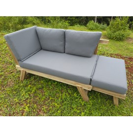 Sofa rozkładana, Teak