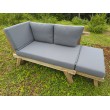 Sofa rozkładana, Teak