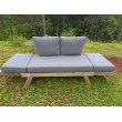 Sofa rozkładana, Teak