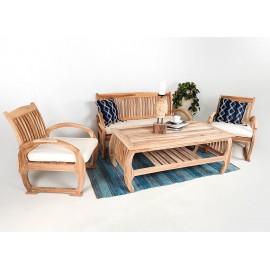 Eurus - a teak wood set of garden furniture