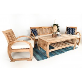 Eurus - a teak wood set of garden furniture