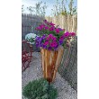 Garden amphora M-size reclaimed wood, teak