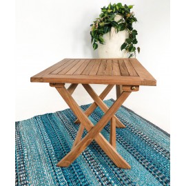 Teak garden table