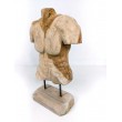 Torso sculpture on a wooden base