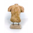 Torso sculpture on a wooden base