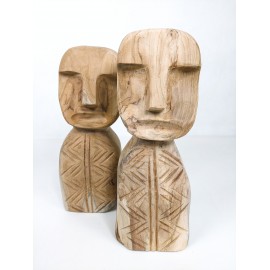 Ethnic sculpture Bust, Teak