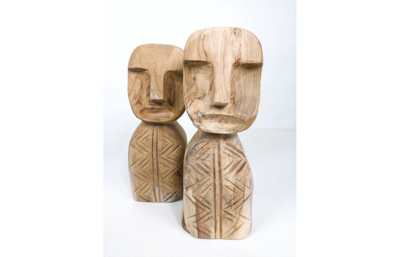 Ethnic sculpture Bust, Teak